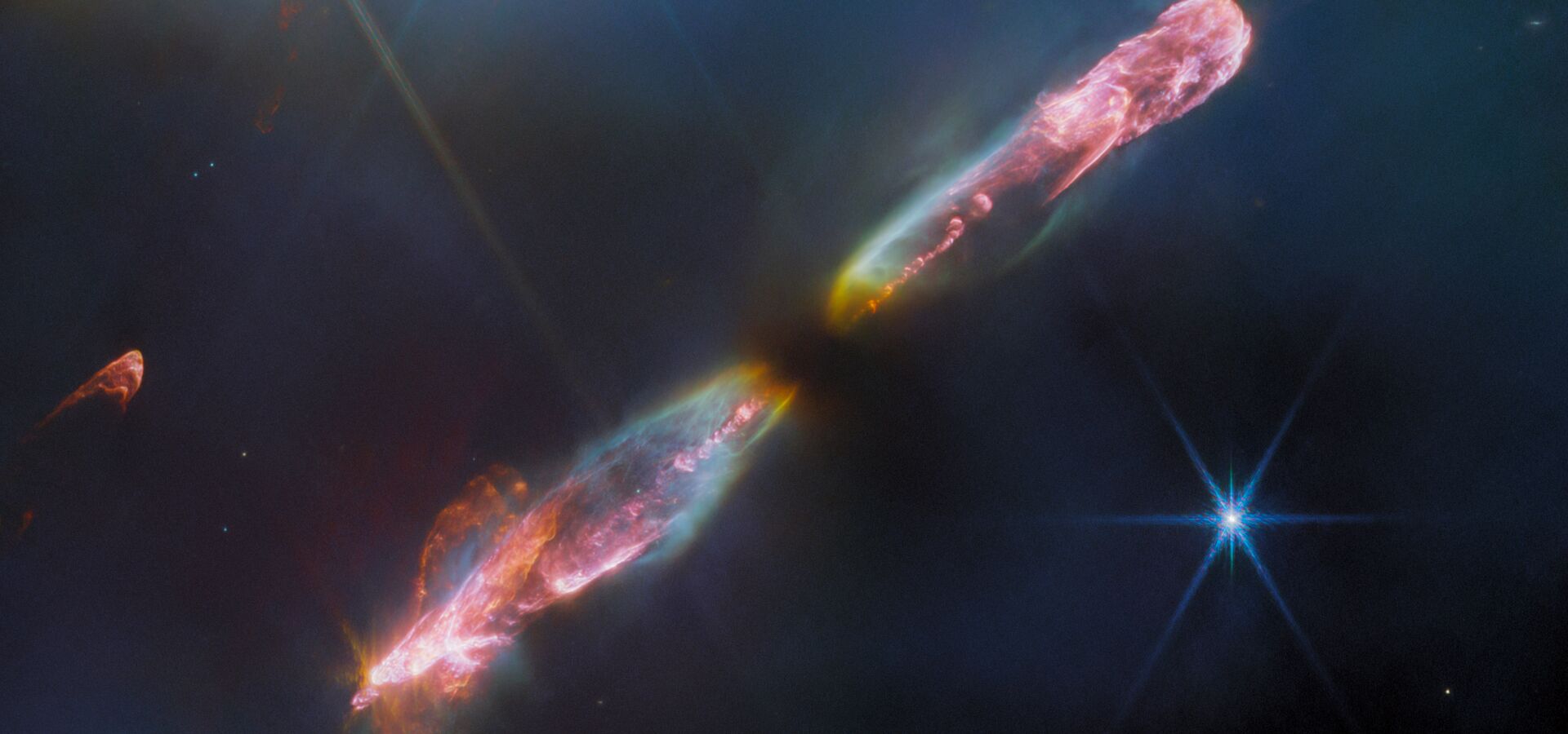 Webb snaps supersonic outflow of young star