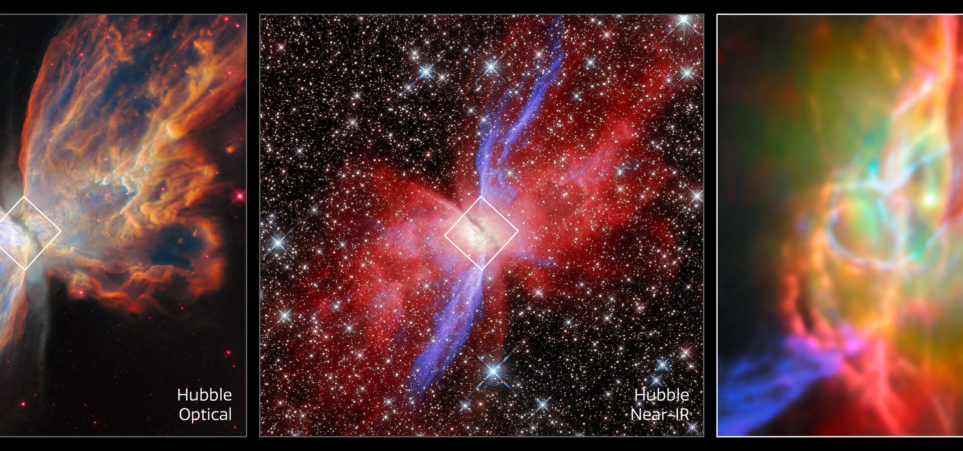 Webb investigates complex heart of a cosmic butterfly