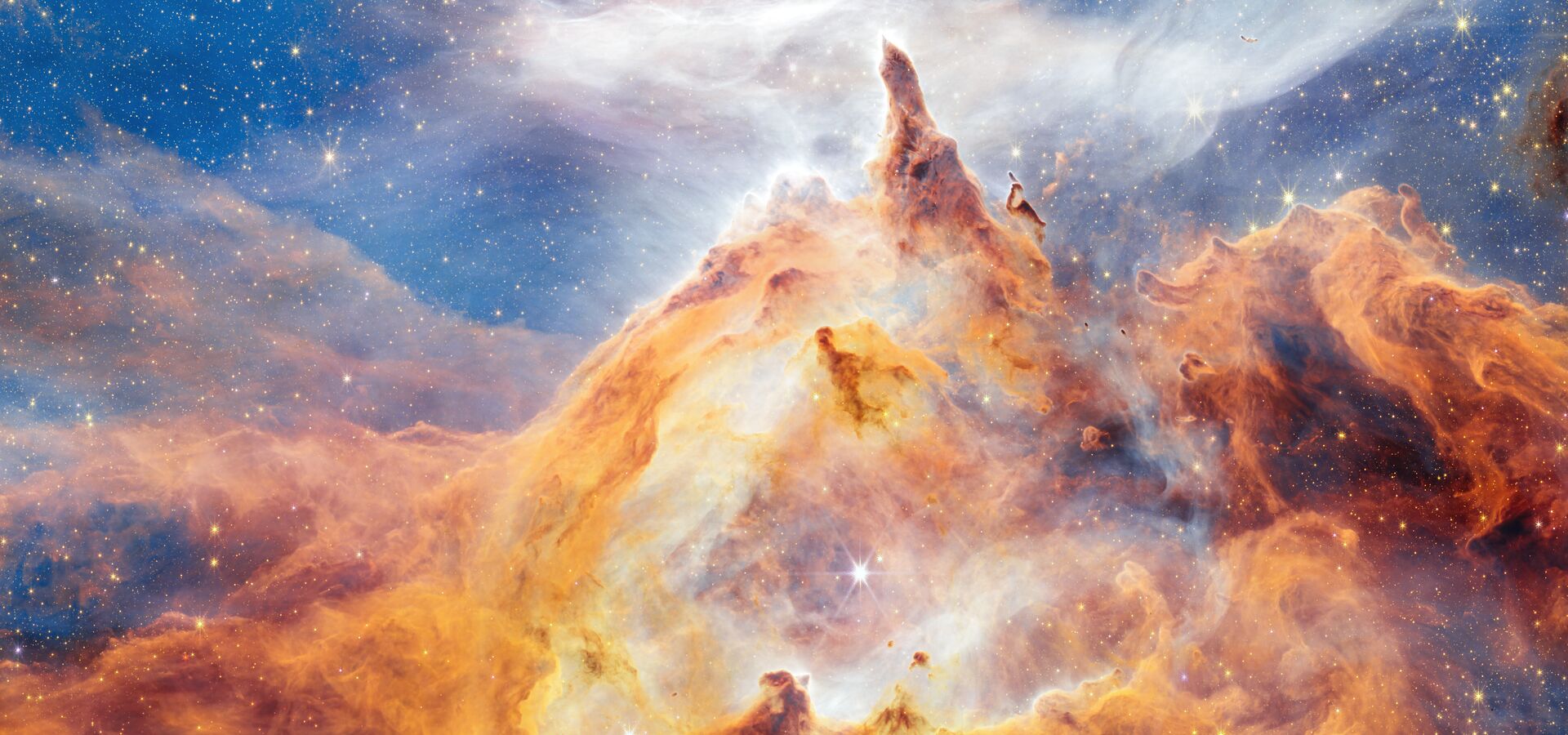 Glittering glimpse of starbirth