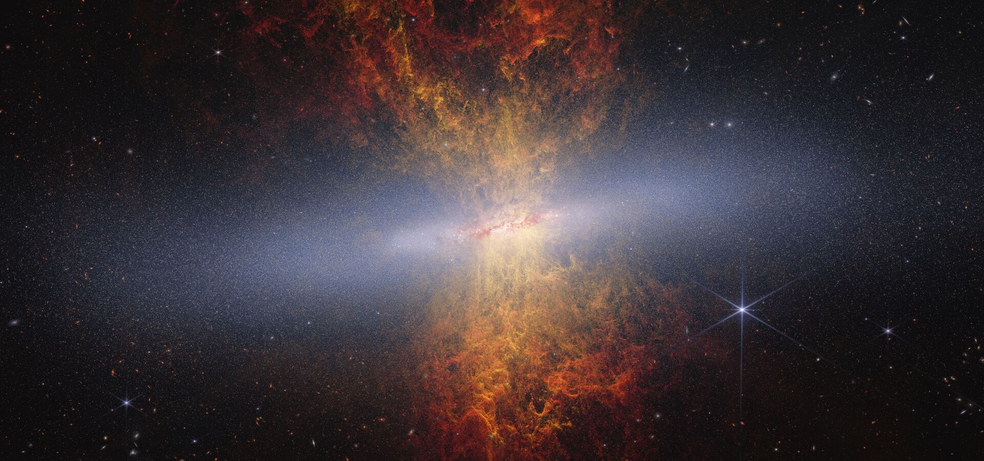 Webb pinpoints millions of stars within Cigar Galaxy