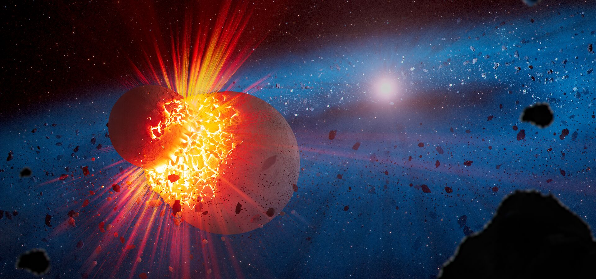 Webb provides crash course on planet-shattering collisions