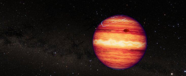 Isolated planetary-mass object SIMP 0136 (artist’s concept)