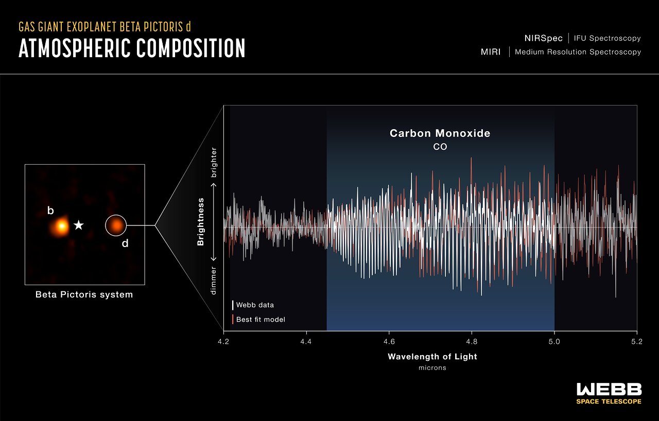 Beta Pictoris system (NIRSpec IFU image and spectrum)