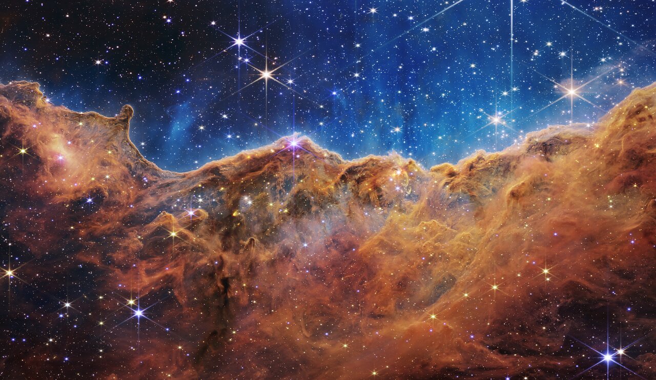 NIRCam Image of the “Cosmic Cliffs” in Carina