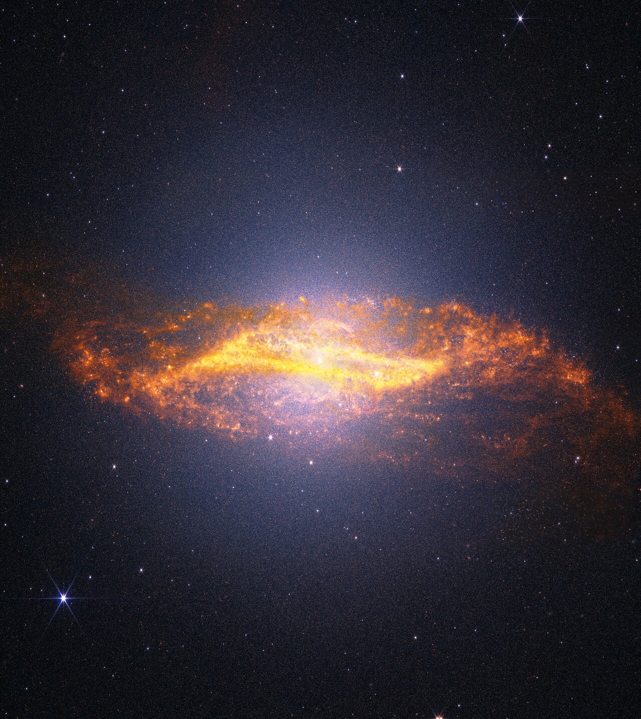 Centaurus A (MIRI + NIRCam image wide-field view)