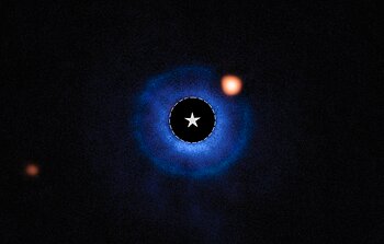 High-contrast coronograph image of TWA 7b