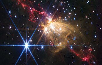Stellar jet in Sh2-284 (NIRCam image)