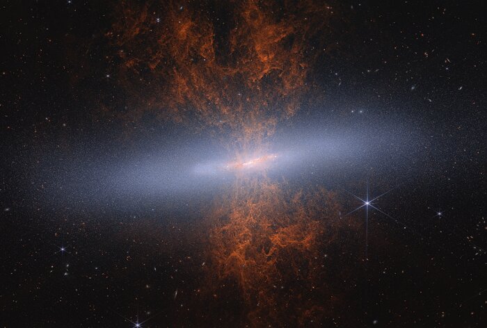 The Cigar Galaxy: M82 (Webb NIRCam image)