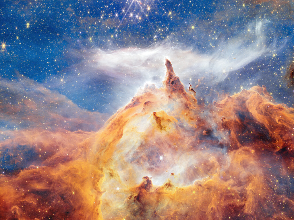 Glittering glimpse of starbirth