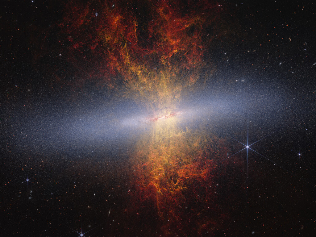 Webb pinpoints millions of stars within Cigar Galaxy