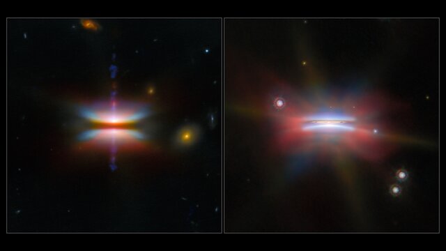 Pan video: A pair of planet-forming discs