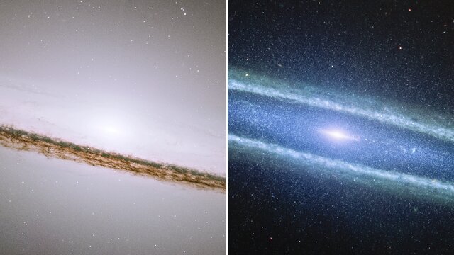 Transition video: Hubble and Webb’s views of the Sombrero Galaxy